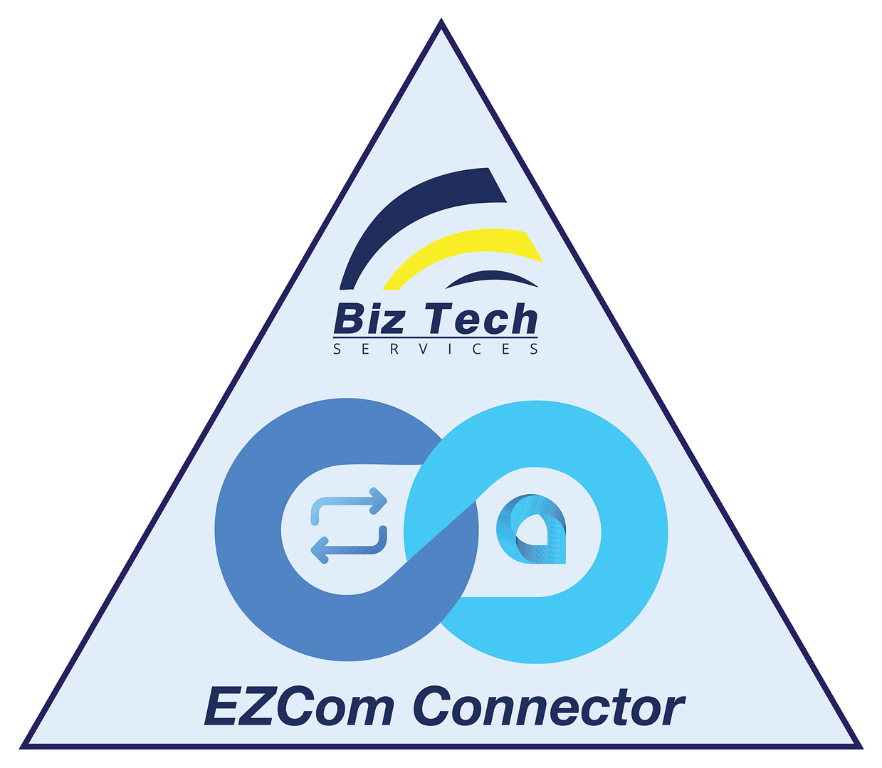 Triangular Biz-Tech Services badge for EZCom Connector
