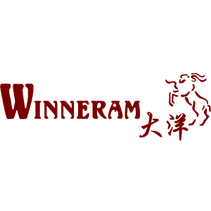 Winneram logo in red with horse emblem and Chinese characters