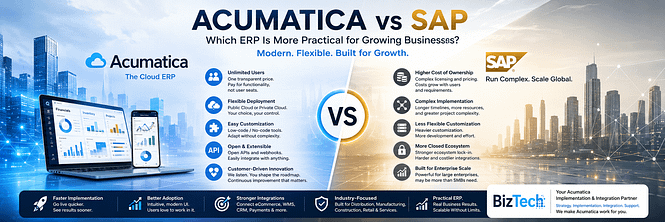 Acumatica vs SAP: Which ERP Is More Practical for Growing Businesses?