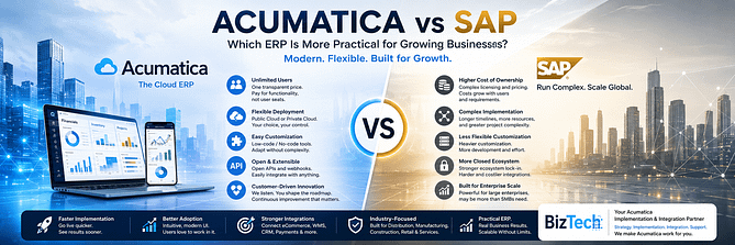 Acumatica vs SAP: Which ERP Is More Practical for Growing Businesses?