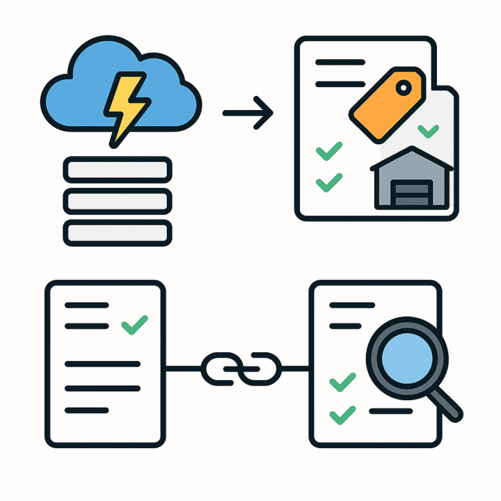 Cloud ERP data validation with tagging and audit-ready records